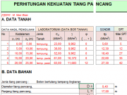 Perhitungan Kekuatan Pondasi Tiang Pancang