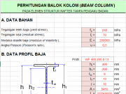 Perencanaan Balok-Kolom Pada Elemen Struktur Rafter Tanpa Pengaku Badan