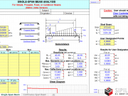 Single-Span & Continuous-Span Beam Analysis (Metric Units Version)