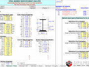 Steel Member Reinforcement Analysis