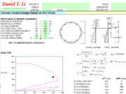 Circular Column Design Based on ACI 318-02 & Magnified Moment Calculation for Circular Column Based on ACI 318-02