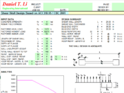 Shear Wall Design Based on ACI 318-95 / CBC 2001