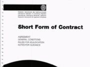 FIDIC Green Book: Conditions of Short Form of Contract