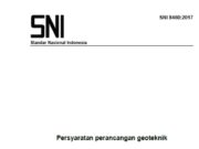SNI Geoteknik 8460 : 2017