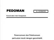 Perencanaan dan Pelaksanaan Perkuatan Tanah dengan Geosintetik