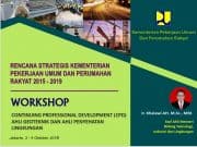 RENCANA STRATEGIS KEMENTERIAN PEKERJAAN UMUM DAN PERUMAHAN RAKYAT 2015 – 2019