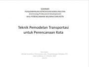 Teknik Pemodelan Transportasi untuk Perencanaan Kota
