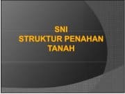SNI STRUKTUR PENAHAN TANAH