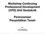 PERENCANAAN PENYELIDIKAN TANAH