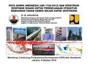 PETA GEMPA INDONESIA (SNI 1726-2012)DAN SPEKTRUM RESPONSE DISAIN UNTUK PERENCANAAN STRUKTUR BANGUNAN TANAH GEMPA DALAM ASPEK GEOTEKNIK