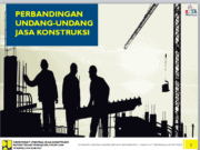 PERBANDINGAN UNDANG-UNDANG JASA KONSTRUKSI