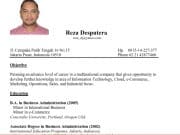 CURRICULUM VITAE REZA DESPUTERA