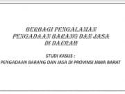 PENGADAAN BARANG DAN JASA DIDAERAH