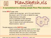Plan Sketch (A spreadsheet for drawing simple Floor Plan sketches)