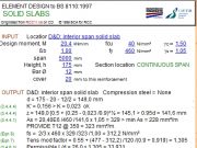 ELEMENT DESIGN to BS 8110:1997