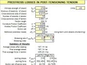 PRESTRESS LOSSES IN POST-TENSIONING TENDON