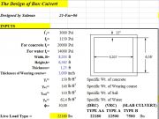 The Design of Box Culvert
