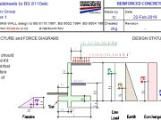 RETAINING WALL design to BS 8110:1997, BS 8002:1994. BS 8004:1986 etc.