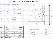 DESIGN OF RETAINING WALL