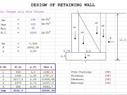 DESIGN OF RETAINING WALL