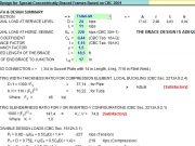 Seismic Design for Special Concentrically Braced Frames Based on CBC 2001