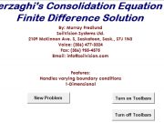 Terzaghi’s Consolidation Equation – Finite Difference Solution