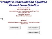 Terzaghi’s Consolidation Equation – Closed Form Solution