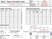 Steel I – Beam Calculation Note
