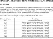 ANALYSIS OF BENTS WITH TENSION-ONLY X-BRACING