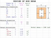 DESIGN OF BOX BEAM