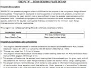 “BRGPLT9” BEAM BEARING PLATE DESIGN