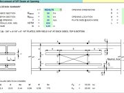 Check Reinforcement of WF Beam at Opening