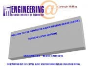 Computer Aided Design Beam