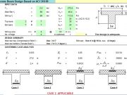 Concrete Beam Design Based on ACI 318-99