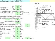 Connection from Diaphragm, Ledger to CMU Wall