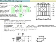 Wood Shear Wall with an Opening