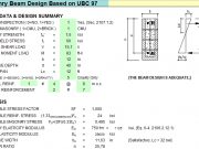 Masonry Beam Design Based on UBC 97
