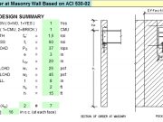 Design for Girder at Masonry Wall Based on ACI 530-02