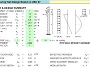 Masonry Bearing Wall Design Based on UBC 97
