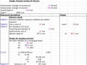Design of beam section for flexure