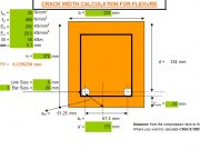 CRACK WIDTH CALCULATION FOR FLEXURE