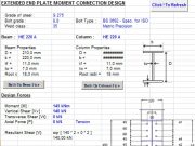 EXTENDED END PLATE MOMENT CONNECTION DESIGN