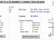 MC-Top Flush_Beam HEA220_Column HEA240_w_ stiff_w_ DP