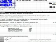 ABSOLUTE and RELATIVE REFERENCES”ENGINEERING with the SPREADSHEET”