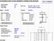 MC-Top Flush_Beam IPE400_Column HEA320_w_ stiff_o_w_o_ DP