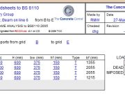 SUBFRAME ANALYSIS to BS8110:2005