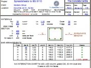 COLUMN CHART FOR SYMMETRICALLY REINFORCED RECTANGULAR COLUMNS BENT ABOUT THE X-X AXIS TO BS 8110:2005