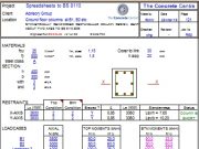 SYMMETRICALLY REINFORCED RECTANGULAR COLUMN DESIGN, BENT ABOUT TWO AXES TO BS 8110:2005