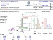 RETAINING WALL design to BS 8110:2005