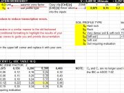 SEISMIC CALCULATION WORKSHEET